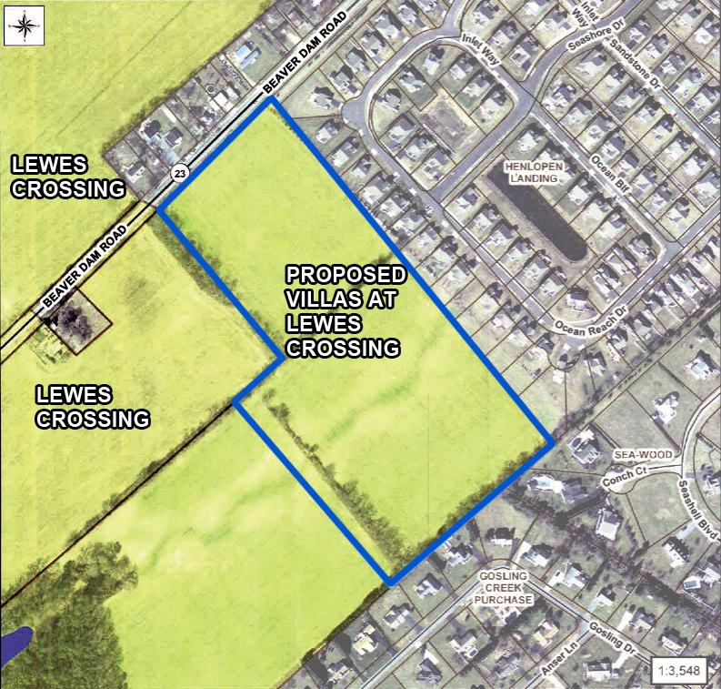 Villas of Lewes Crossing seeks increased density Cape Gazette